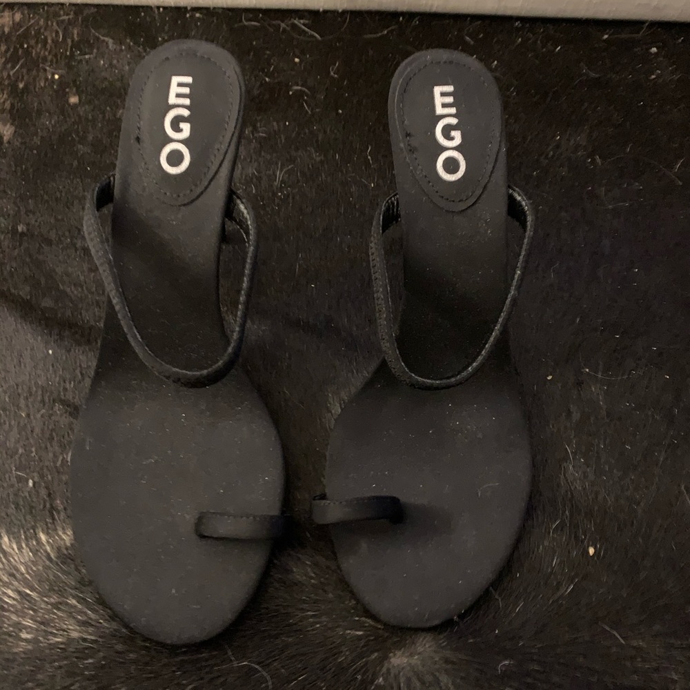 Brand New Black Strappy Toe Heels